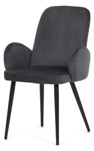 Jídelní židle sametová, šedá DCL-X7129 GREY2