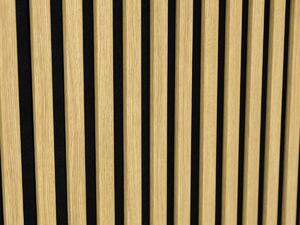 Woodele Simple nástěnné lamely na černém filcu 300*2700 Dub světlý ks