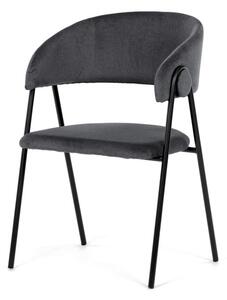 Jídelní židle sametová, šedá DCL-X7130 GREY2