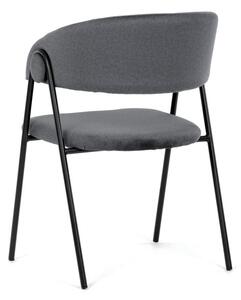Jídelní židle sametová, šedá DCL-X7130 GREY2