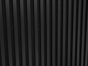 Woodele Simple nástěnné lamely na černém filcu 300*2700 Černý mat ks