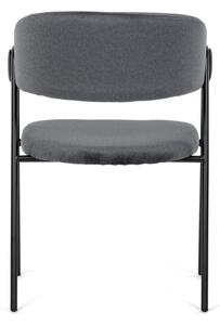 Jídelní židle sametová, šedá DCL-X7130 GREY2