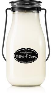 Milkhouse Candle Co. Creamery Berries & Cream vonná svíčka Milkbottle 397 g