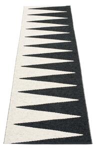 Černo-bílý vnitřní a venkovní běhoun 70x250 cm Vivi Black – Pappelina