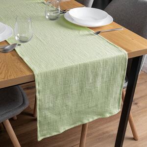 Biante Mušelínový běhoun na stůl MSN-030 Pastelově pistáciový 20x120 cm