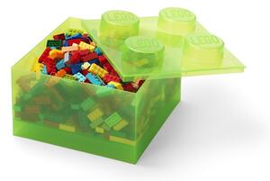 Zelený plastový dětský úložný box 25x25x18 cm – LEGO®