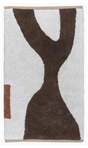 Bílo-hnědý pratelný bavlněný koberec 50x80 cm Figura – Mette Ditmer Denmark
