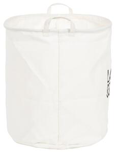 Skládací koš na špinavé prádlo Compactor ARROW - 42 x 42 x 48 cm, bílý, bavlna-kov
