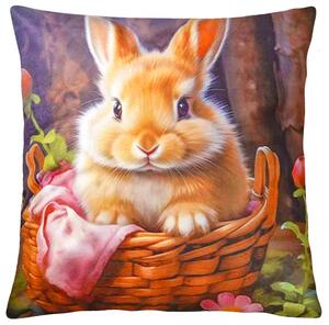Velikonoční polštář KRÁLÍČEK 40x40 cm Mybesthome Varianta: Povlak na polštář, 40x40 cm