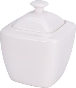 Porcelánová cukřenka s víkem White 11,5x10x10 cm