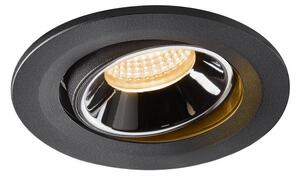 LA 1005324 NUMINOS® MOVE S zápustné stropní svítidlo černé/chrom 2700 K 40° - BIG WHITE (SLV)
