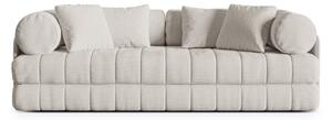 Béžová rozkládací pohovka z textilie bouclé 206 cm Kemi – Cosmopolitan Design