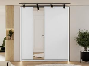 Šatní skříň Maxi 2D 200 MX04, Osvětlení: osvětlení LED - bílé, Barva: bílá Mirjan24 5903211390807