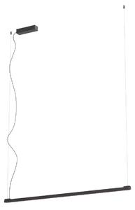 Redo Závěsné LED lineární svítidlo CRISP 36W, š. 120 cm, stmívatelné Barva: Černá, Barva světla: 2700K