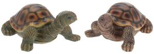 Zahradní figurka z polistone Turtles, sada 2ks, 10x12,5 cm, vícebarevná