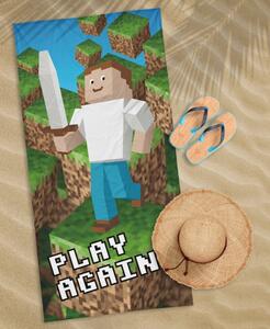 Dětská plážová osuška MINECRAFT 100% bavlna Šířka: 70 cm | Délka: 140 cm