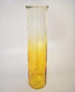 Skleněná váza ANNA oranžová 35x9 cm II. jakost
