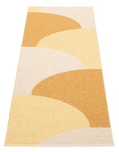 Okrově žlutý vnitřní a venkovní běhoun 70x180 cm Hill Ochre Pale Yellow – Pappelina
