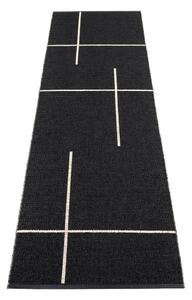 Černý vnitřní a venkovní běhoun 70x270 cm Fred Black – Pappelina