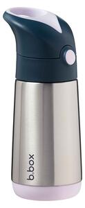 Termoska na pití s brčkem, 350ml, b.box, indigo/růžová