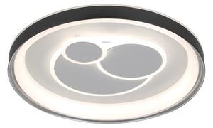 Italux PLF-54205-BK-WH LED přisazené stropní svítidlo Florina | 46W integrovaný LED zdroj | 5750lm | 3000+4000+6500K | dálkové ovládání | stmívač | černá | bílá