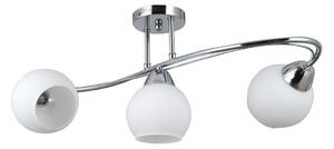 Italux PND-40692-3-CH přisazené stropní svítidlo Bevio | 40W E27 | mosaz | opálová