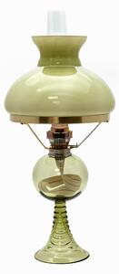 Floriánova huť Petrolejová lampa Květa - lesní zelená - komplet 3