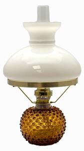 Floriánova huť Lampa petrolejová Ema - amber - komplet 2