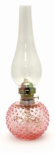Floriánova huť Petrolejová lampa Ema - růžová