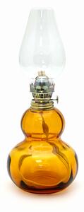 Floriánova huť Petrolejová lampa Zuzana - amber