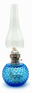 Floriánova huť Petrolejová lampa Ema - akvamarín