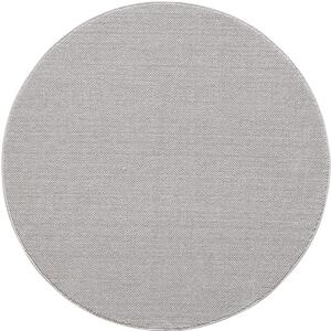 Ayyildiz, Kusový koberec Loom 4300 Silver kruh, 160x160 (průměr) kruh, šedá, obývací pokoj