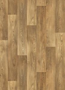 Breno PVC SMARTEX Sugar Oak 634D - tmavé dřevo, šíře 100 cm