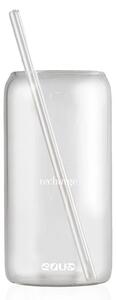 Sklenice EQUA Recharge se skleněným brčkem 500 ml