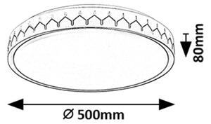 Rabalux 71304 - LED Stm. stropní svítidlo MALIN LED/48W/230V 3000-6500K + DO