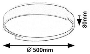 Rabalux 71306 - LED Stm. stropní svítidlo LALEH LED/48W/230V 3000-6500K + DO