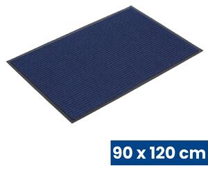 Odolná vstupní kobercová rohož s PVC, 90 x 120 cm, modrá