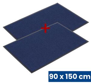 Odolná vstupní kobercová rohož s PVC 1+1 ZDARMA, 90 x 150 cm, modrá