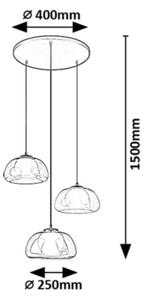 Rabalux 72276 - Lustr na lanku ELOWEN 3xG9/5W/230V