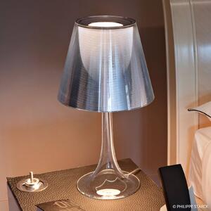 FLOS Miss K - Stolní lampa Philippe Starck, stříbrná, stmívatelný, Chrom / stříbro, Obývací pokoj / jídelna, Plast, Design