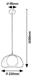 Rabalux 72275 - Lustr na lanku ELOWEN 1xG9/5W/230V kouřová