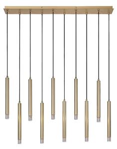 Rabalux 72365 - Lustr na lanku RAMIRA 10xG9/5W/230V zlatá