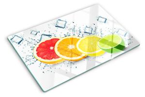 Krájecí prkénko skleněné Citrusové plody v barevných plátcích ddk-nr-wm-00006811