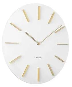 Nástěnné hodiny Discreet 40 cm Karlsson (Barva - bílá)