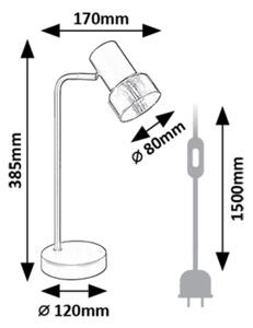 Rabalux 74278 - Stolní lampa HATICE 1xE14/15W/230V