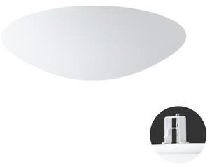 OS AUR55339 AURA V9 stropní/nástěnné skleněné polovestavné svítidlo bílá IP44 3x25W E27 - OSMONT