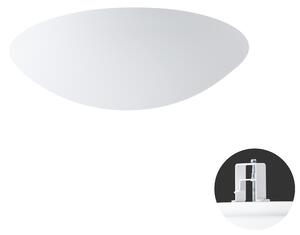 OS AUR55338 AURA V5 stropní/nástěnné skleněné polovestavné svítidlo bílá IP44 3x25W E27 - OSMONT