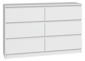 Komoda Musecalo 6 120 (bílá). Akce -19%