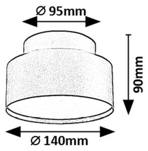 Rabalux 71320 - LED Stropní svítidlo OVIDIA LED/24W/230V 3000K černá
