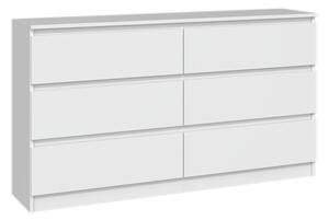 Komoda Musecalo 6 140 (bílá). Akce -20%